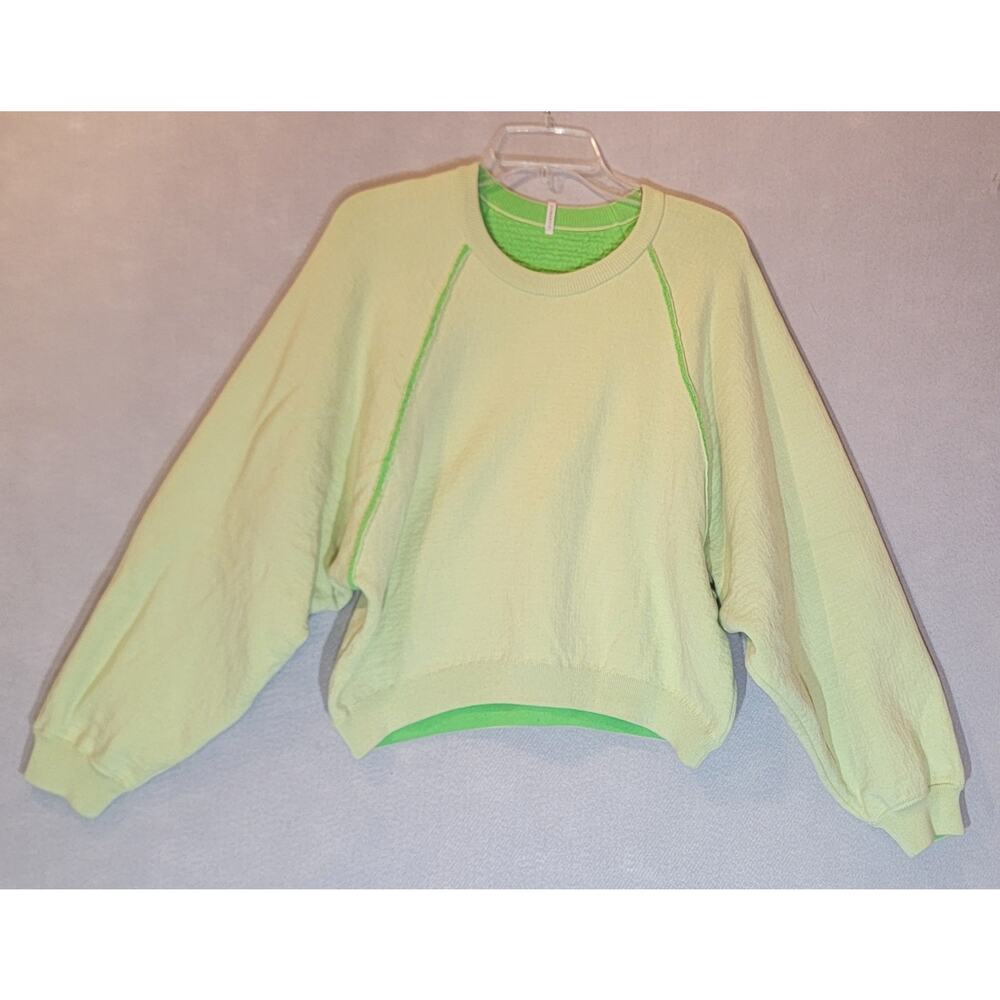 Humanoid Reversible Knit Top Chartreuse Bright Green